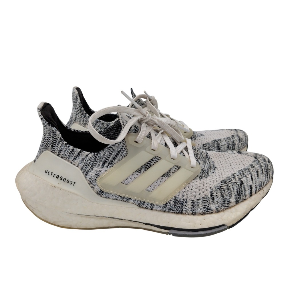 Adidas Ultraboost 21 Womens Running Shoes White Black GV7712 Size 8